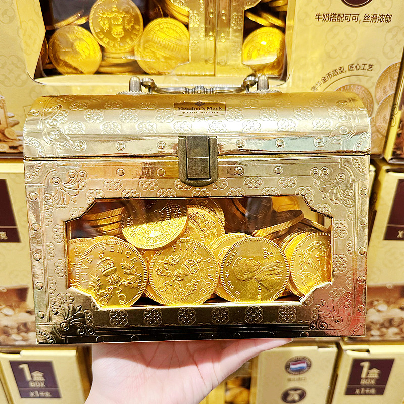 山姆代荷兰进口可可脂金币牛奶巧克力新年喜糖零食奶香浓郁甜顺滑