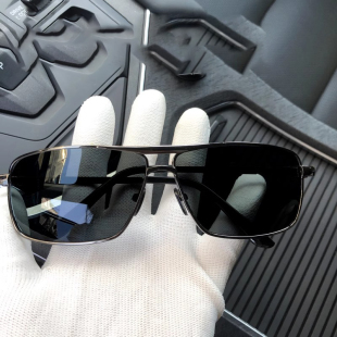 新款 开车专用大脸防紫外线开车驾驶镜墨镜绿色玻璃高清 太阳镜男士