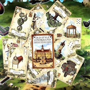 新款 旧体利诺曼 Old Style Lenormand 旧式卡牌 英文复古风