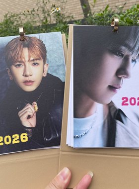 2026Mirror港版座台历日历姜涛ANSONLO卢瀚霆香港偶像年历订造