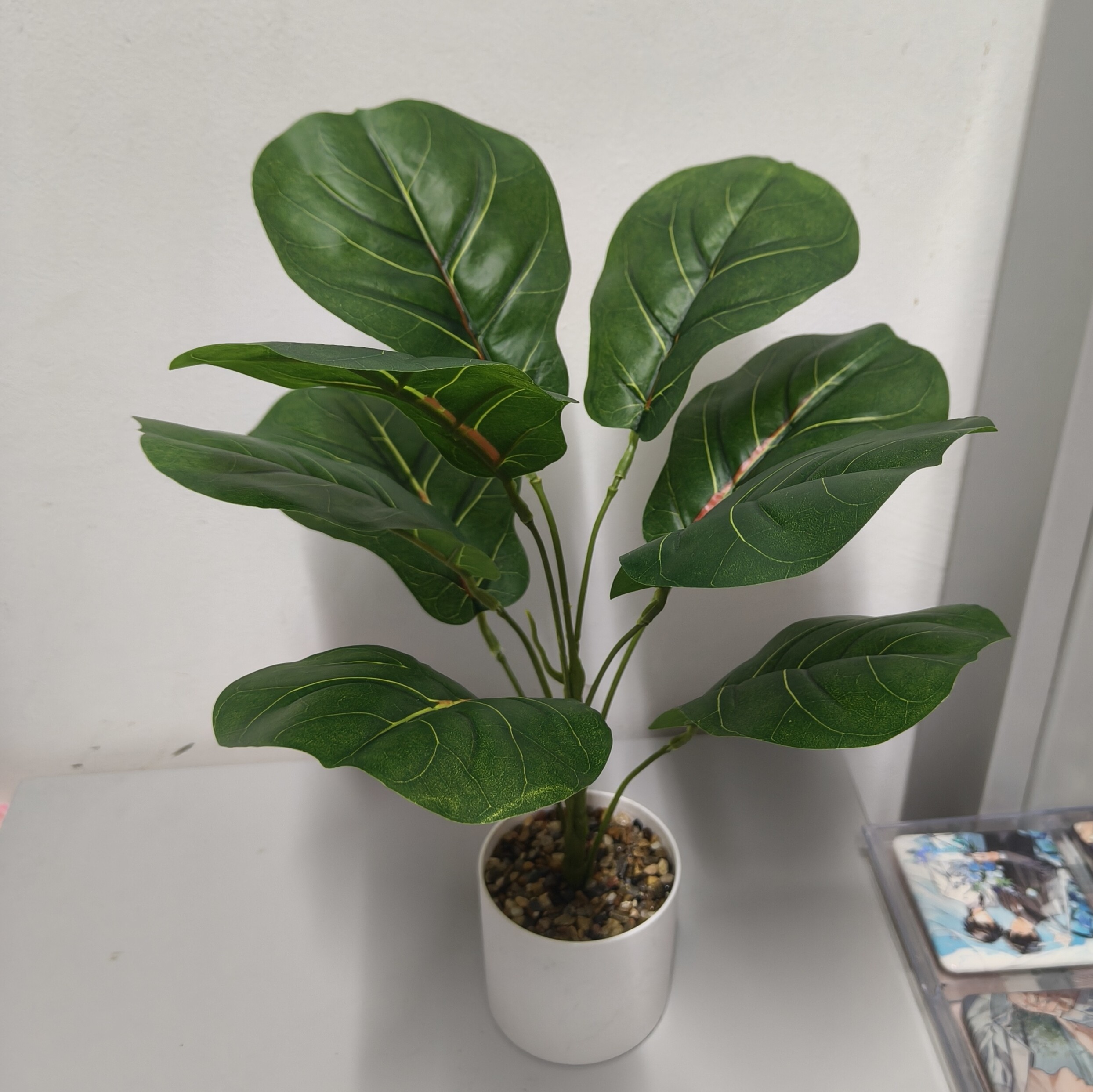 仿真绿植琴叶榕仿真叶琴无花果树室内商场大型造景桌面摆件