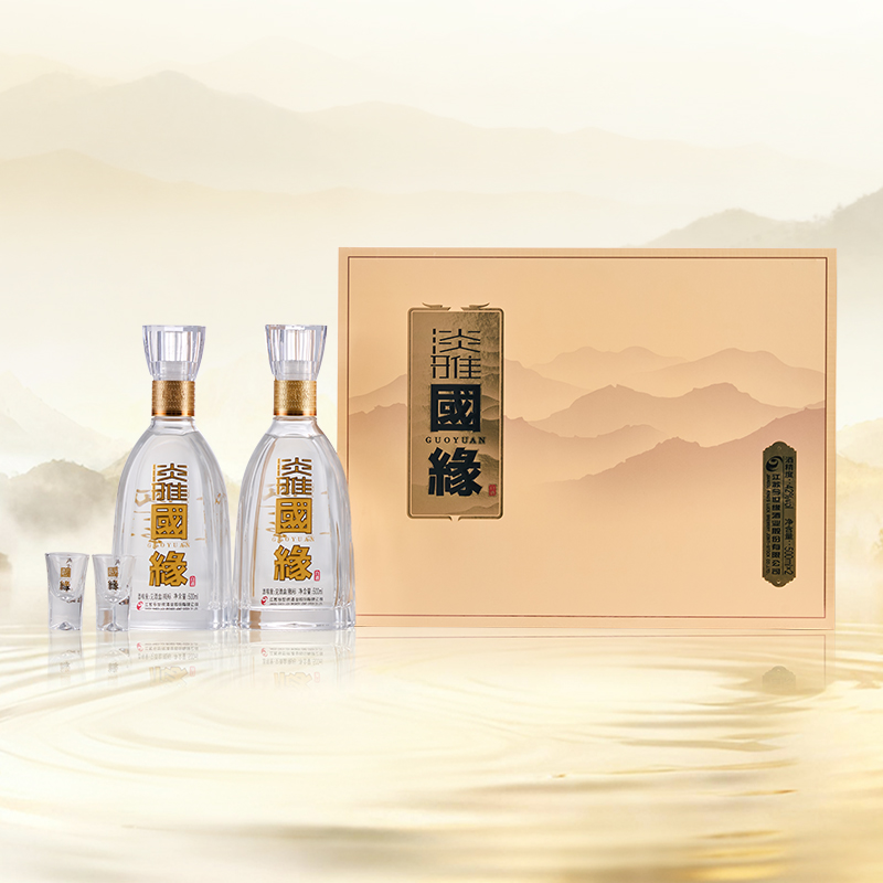 42度淡雅国缘礼盒装500ml*2瓶