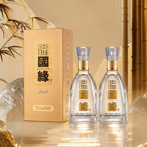今世缘淡雅国缘浓香型42度500ml*2两瓶装