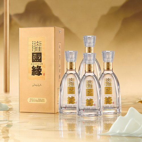 今世缘淡雅国缘浓香型42度500ml四瓶装白酒原箱