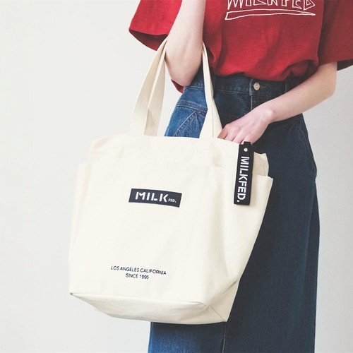 MILKFED.日本原单单肩斜挎帆布包