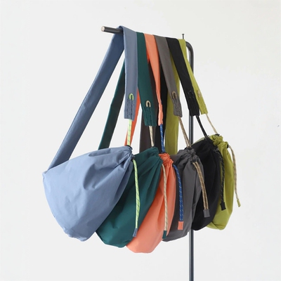 BEAMS日本原单正品撞色抽绳包