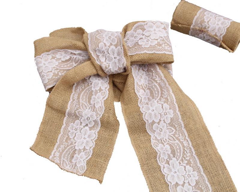 麻布椅背婚礼场地桌旗拉花