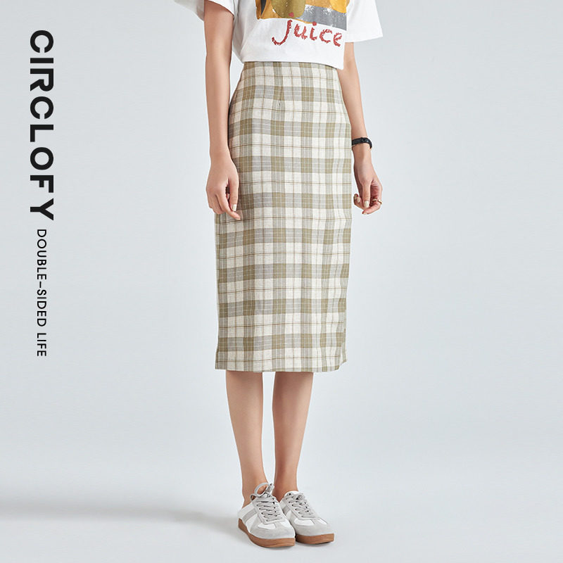 阿cir格子半身裙女高腰2022夏季新款港味複古中長款雪紡a字包臀裙在類目 女裝/女士精品, 半身裙中 - 來自Buy2taobao.com提供專業的淘寶代購服務