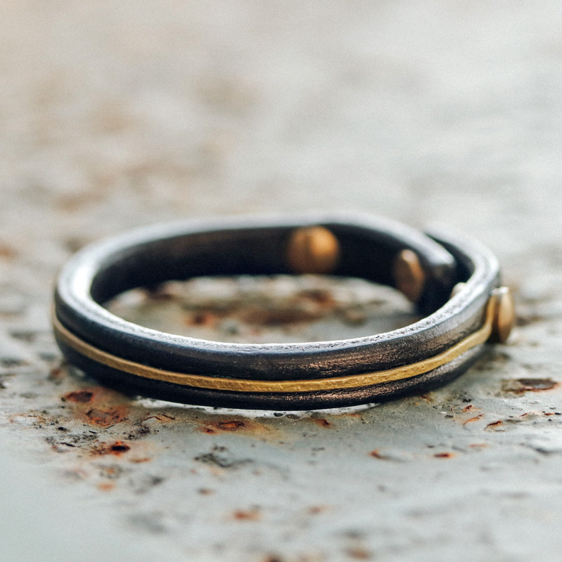 曲尾花原创朋克复古中性皮手镯女手工镶铜情侣手链摇滚欧美手环男,饰品/流行首饰/时尚饰品新,手链,淘宝优惠券,粉丝福利购,淘宝优惠卷