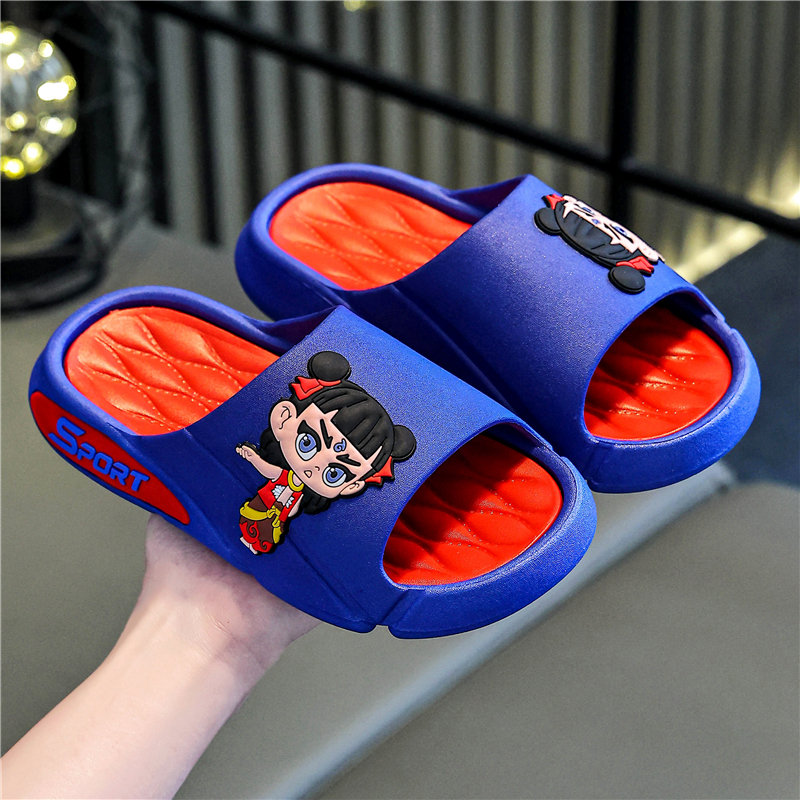 哪吒男童居家用亲子小孩凉拖鞋