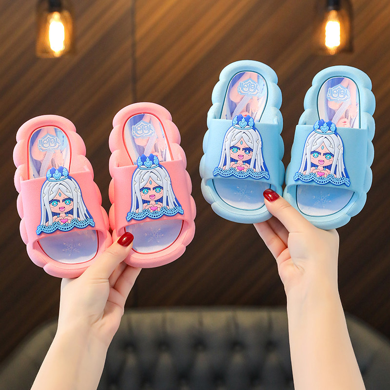 叶罗丽儿童女童拖鞋夏季小女孩宝宝可爱公主室内防滑亲子凉拖鞋子