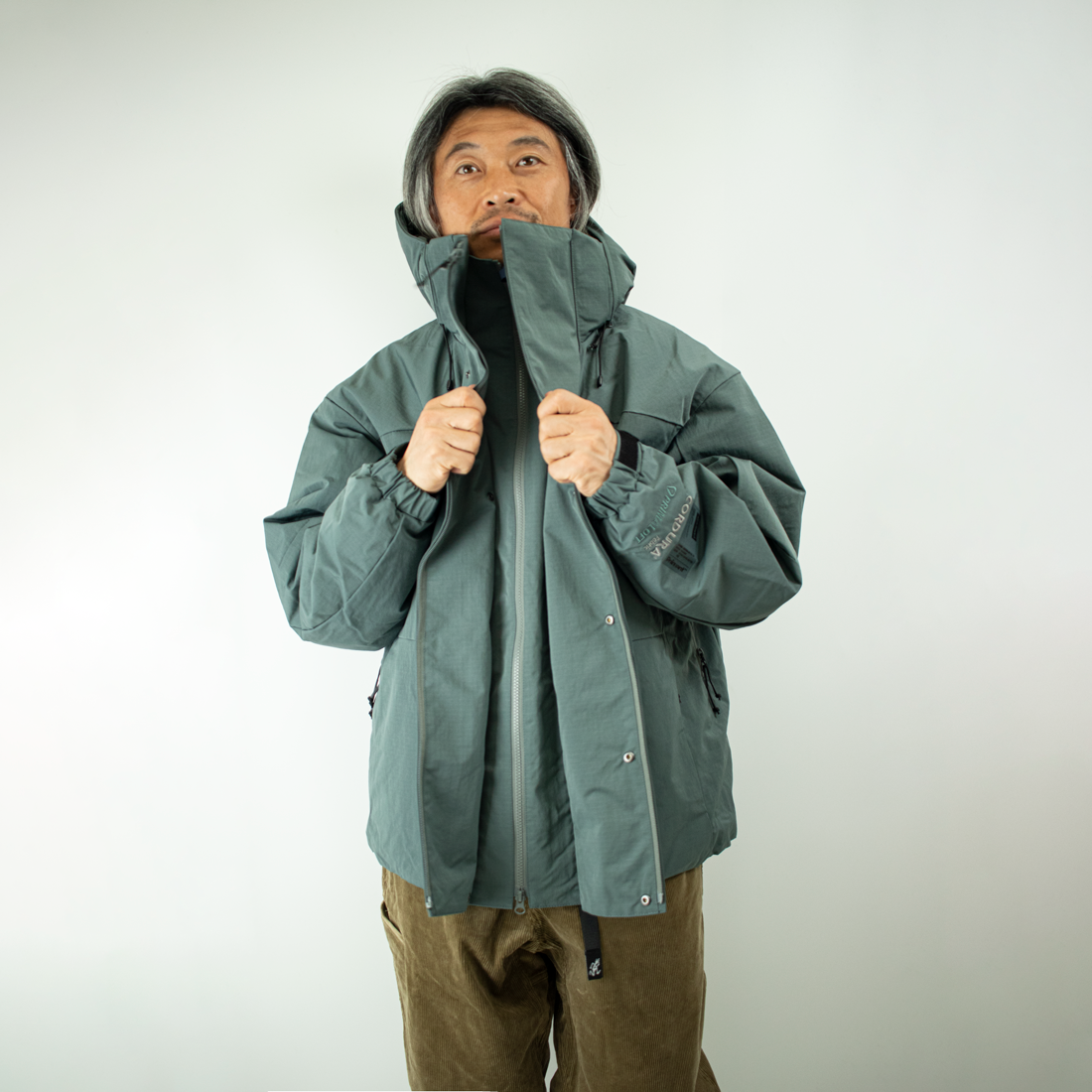 DOOITT#WILDTHINGS POLIQUANT合作特种面料多种穿法风帽外套夹克