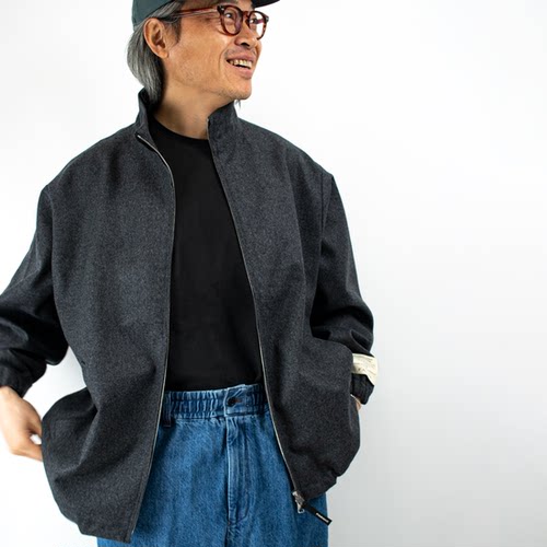 FARAH日系绵羊毛宽松休闲夹克