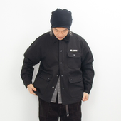 工装 DOOITT日系X LARGE2021年秋冬男女夹棉翻领黑色四袋长袖 外套