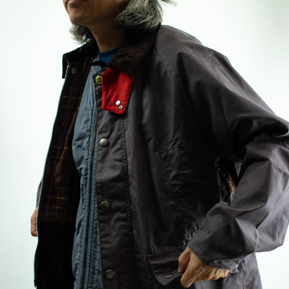 WaxJacket复古工装翻领涂蜡