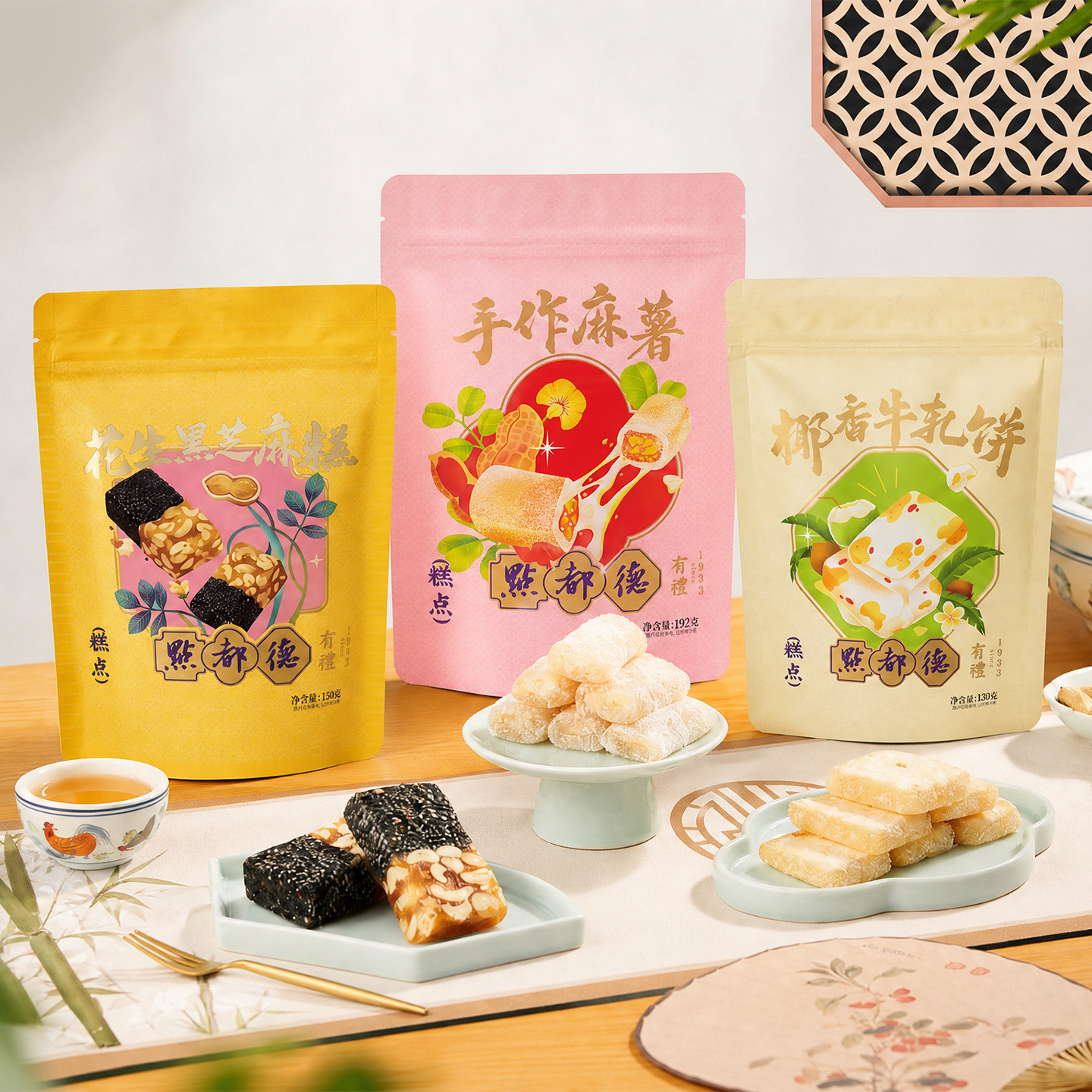 点都德广州特产伴手礼手信老字号小吃零食牛轧糖送礼糕点解饿礼盒