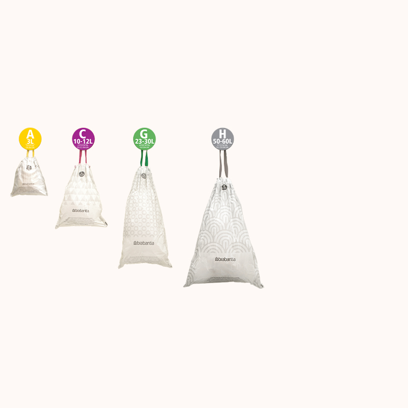 brabantia柏宾士专用垃圾袋套装手提抽绳家用袋子加厚大号塑料袋