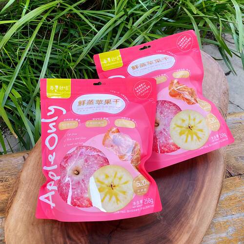 春果秋味苹果干山东沂源富士苹果倒蒸烘干果香浓郁原味果干零食