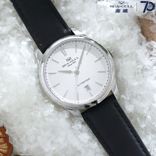 海鸥表819.415雪花盘设计师系列超薄自动机械男腕表雾凇岛纪念款