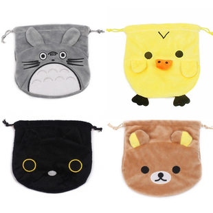 喵喵机咕咕机爱立熊保护套迷你毛绒卡通化妆包手串香囊抽绳束口袋