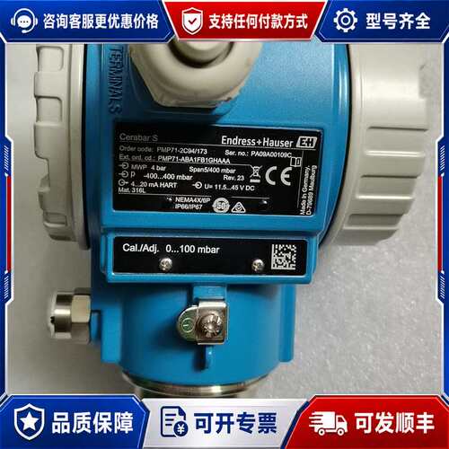 议价德国E+H压力传感器PMP71-2C94/173压力变送器4可维修