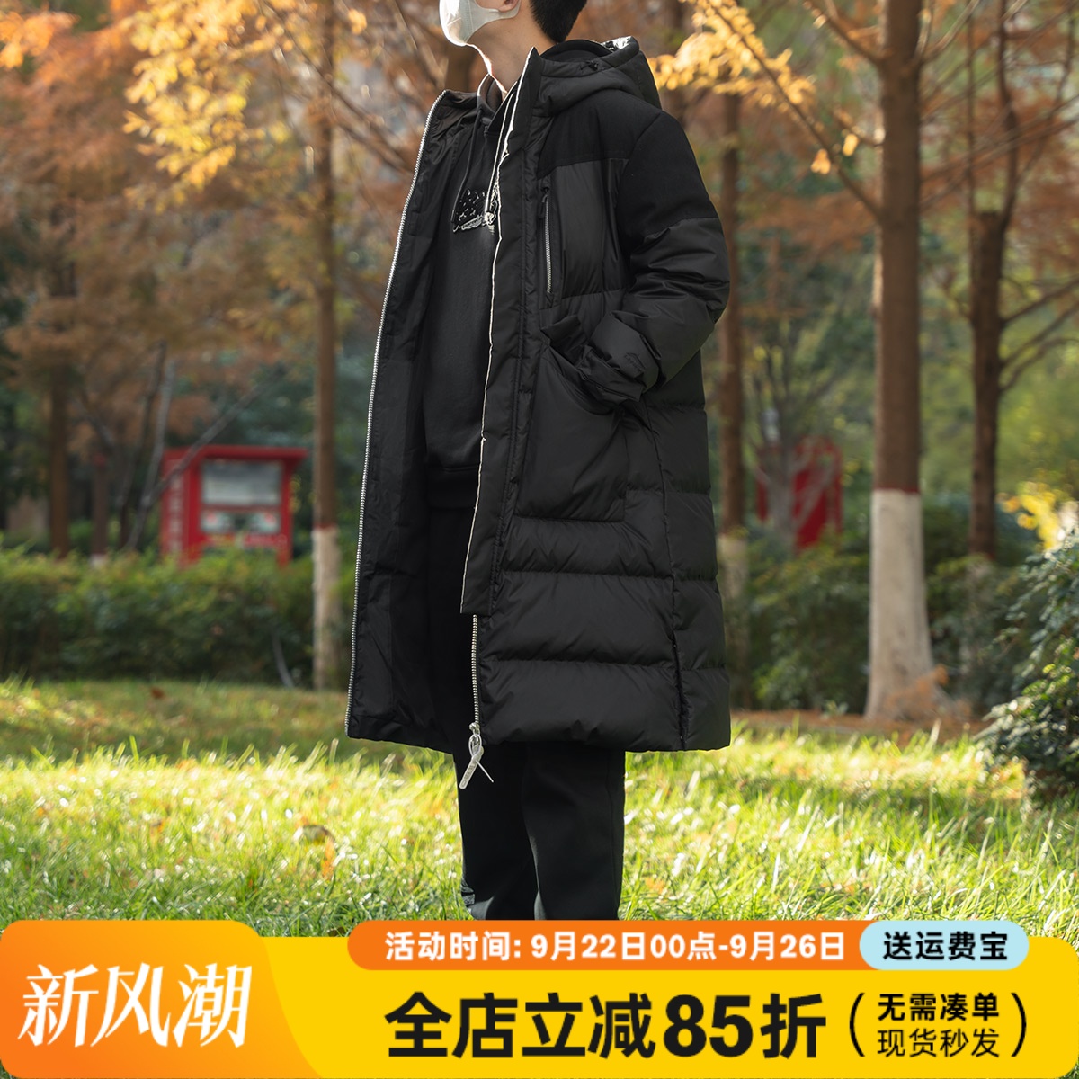 李宁过膝长款羽绒服新款