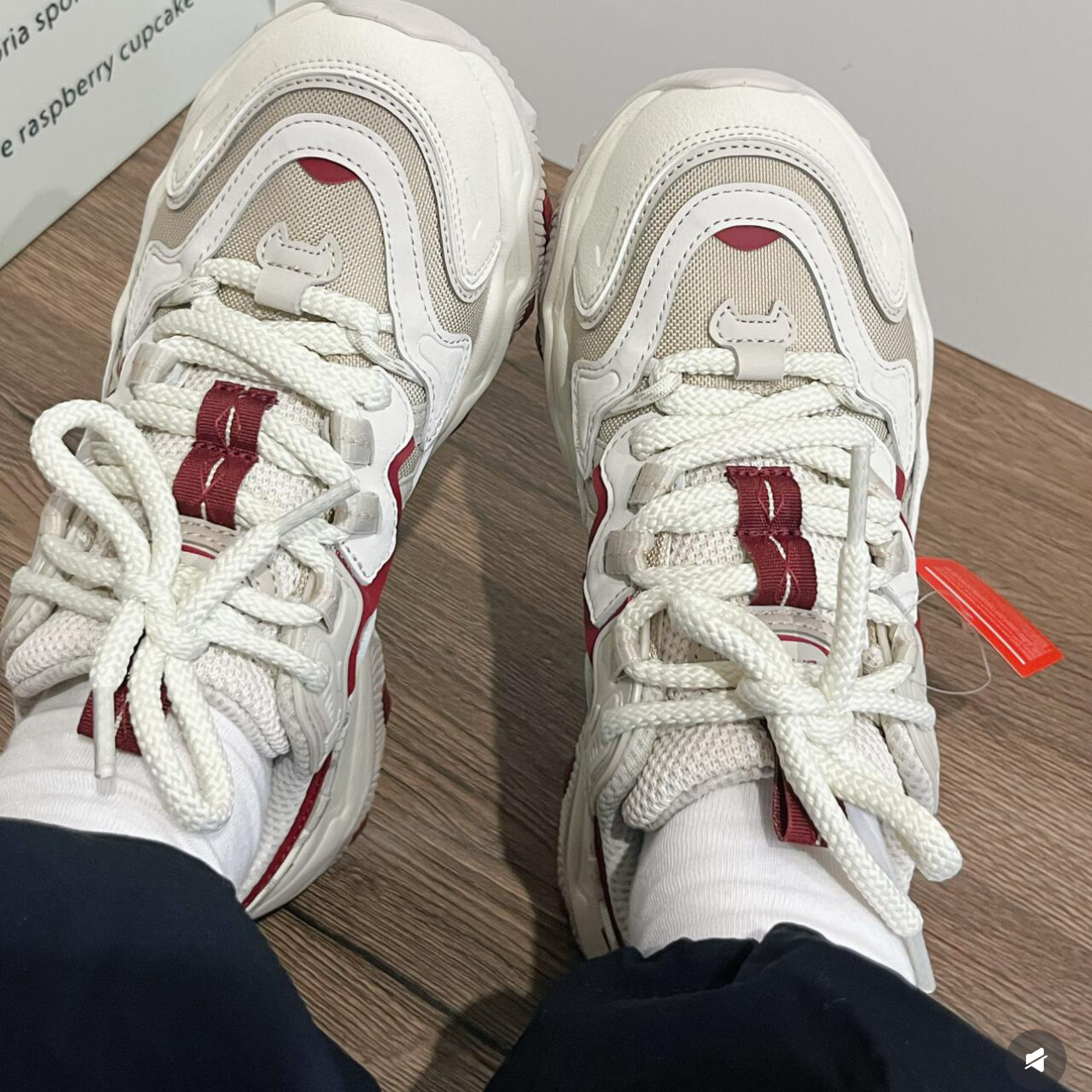 李宁猫爪LITE2女鞋2025春季新款复古厚底增高老爹鞋运动鞋AGCV030