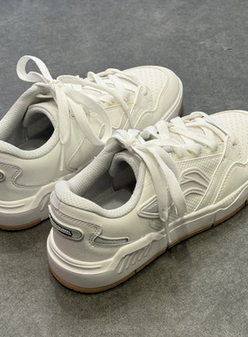 李宁板鞋男鞋2025新款COMMOM 80s舒适软弹小白鞋休闲鞋AGCV051