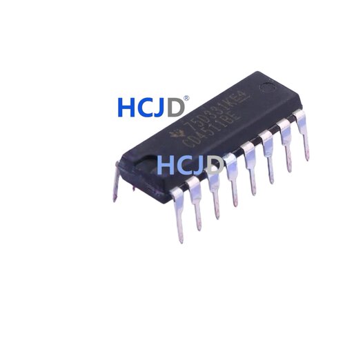 只做原装正品CD4511BE 直插DIP-16 CD4511 锁存解码器驱动器芯片