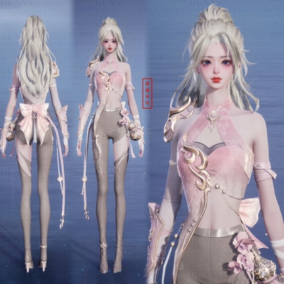 【4Gunns】诛仙世界服装染色 成女 浮梦醉卧山河染色 草莓可可