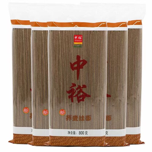 中裕挂面荞麦面粗粮杂粮面条8斤