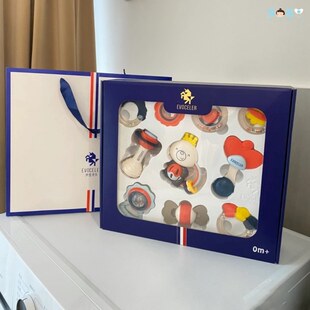 [SOSO全球]伊维诗乐evoceler新生儿见面礼 婴儿安抚玩具高级礼盒