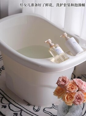 [SOSO全球]韩国Budsia儿童超大号洗澡浴桶婴幼儿宝宝洗浴盆2-10岁