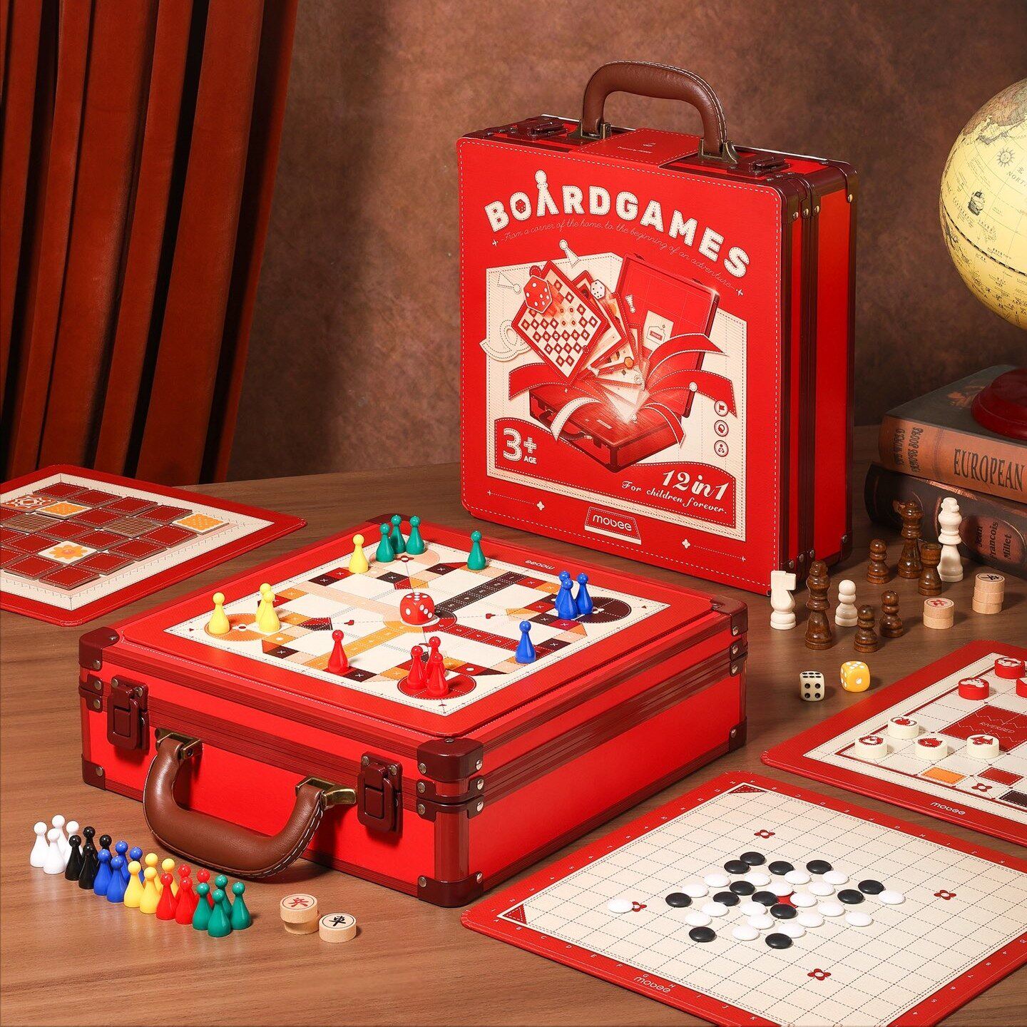 Mobee多功能棋盘12合1棋类游戏