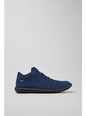 代购Camper男士休闲鞋防水轻便灵活透气蓝色反绒皮防水膜