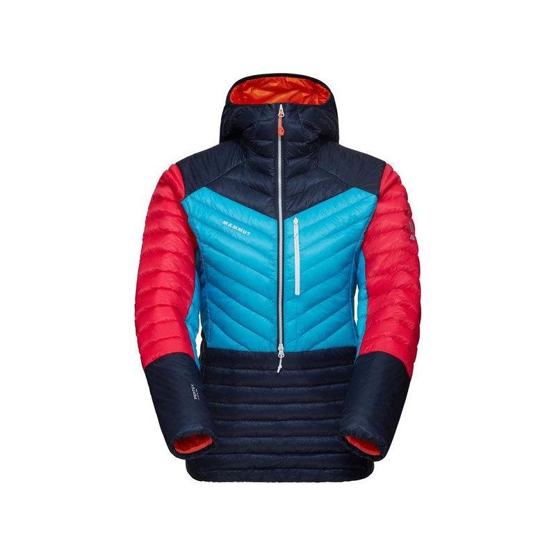 代购Mammut女士羽绒服保暖防风轻量保暖外套连帽半拉链户外夹克