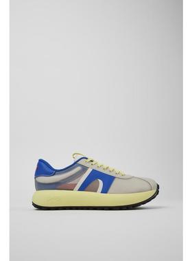 代购Camper男士运动鞋透气吸汗轻便缓震灰色织物材质TPU膜