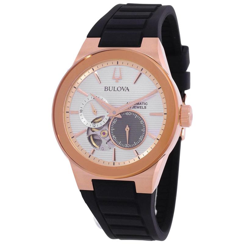海外代购BULOVA/宝路华男士欧美腕表计时码表透视底盖自动机械