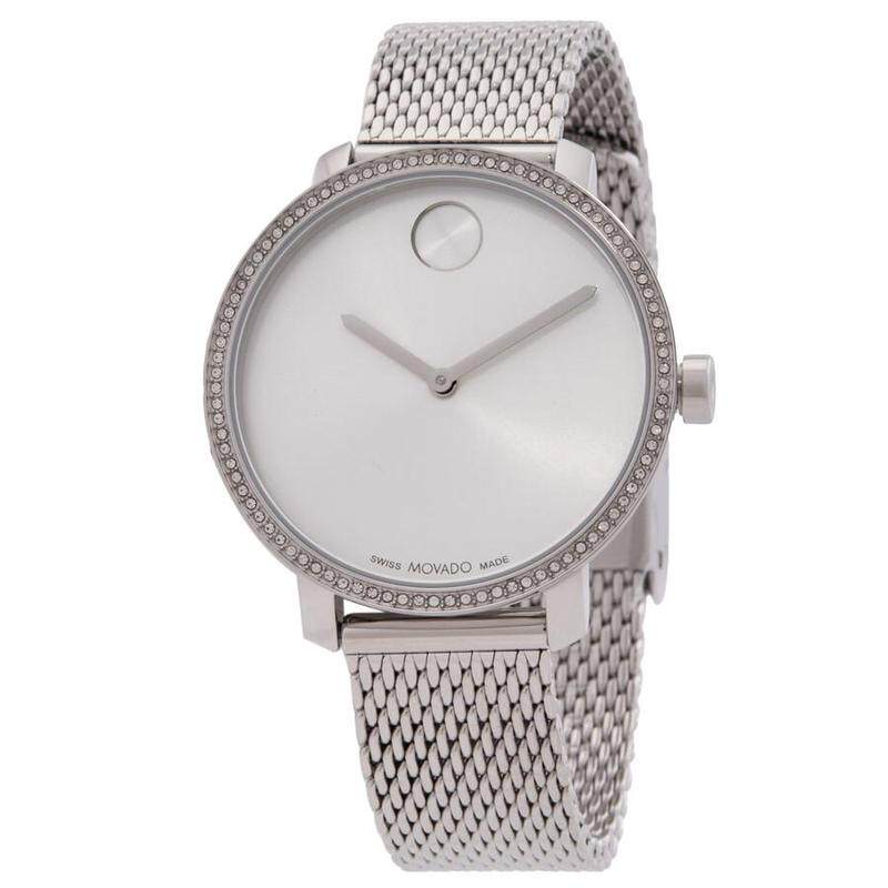 海外代购Movado/摩凡陀女士手表瑞士腕表石英机芯生活防水不锈钢