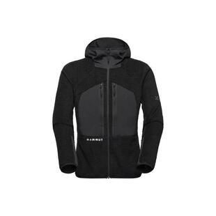 代购Mammut男士抓绒衣保暖速干防风中层衣连帽长袖户外夹克