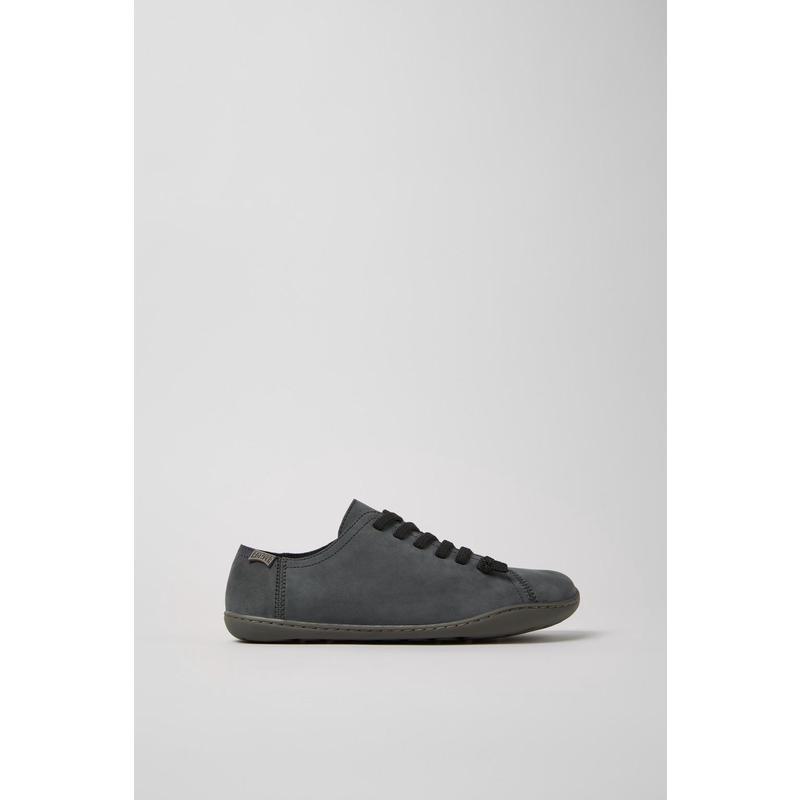 代购Camper女士乐福鞋透气柔软轻便耐用灰色小牛皮再生PET