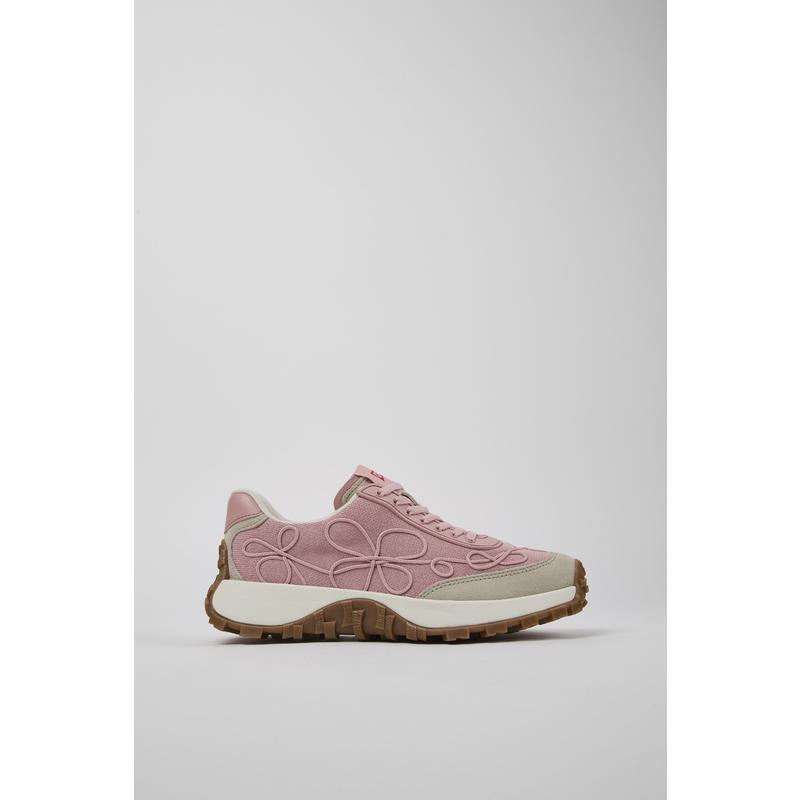 代购Camper女士老爹鞋透气吸汗轻便缓震粉色TENCEL Lyocell