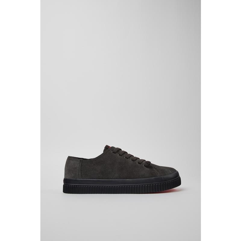 代购Camper男士男款板鞋透气轻便舒适缓震环保鞋垫灰色反绒皮