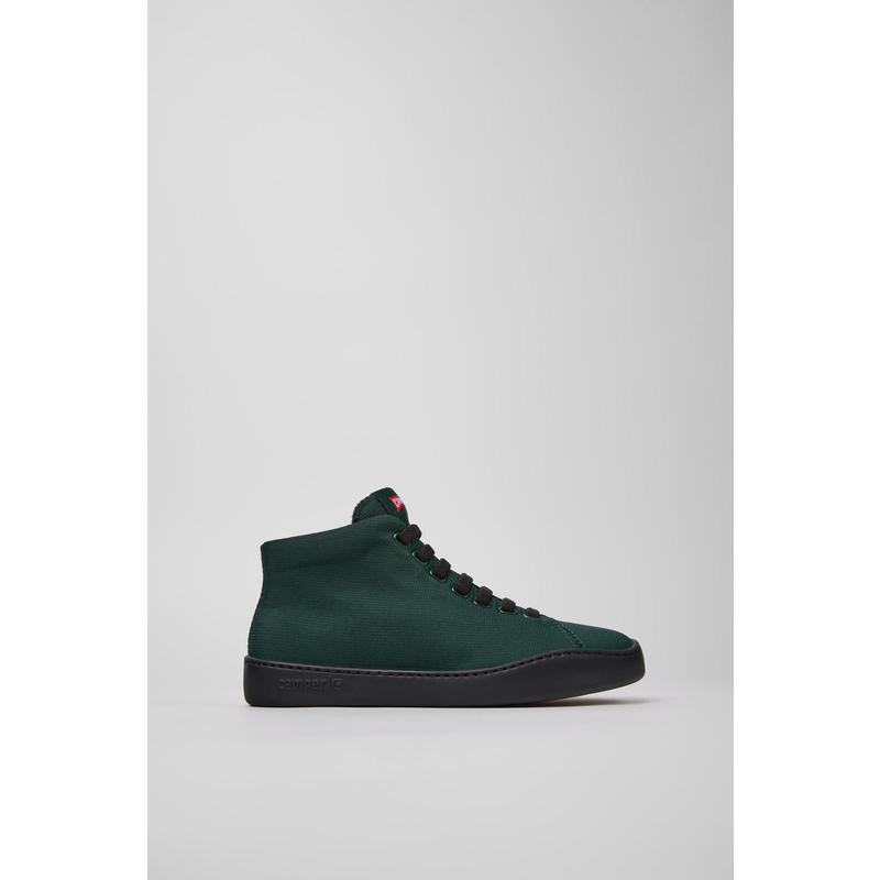 代购Camper女士高帮鞋透气轻便缓震环保鞋垫绿色织物材质