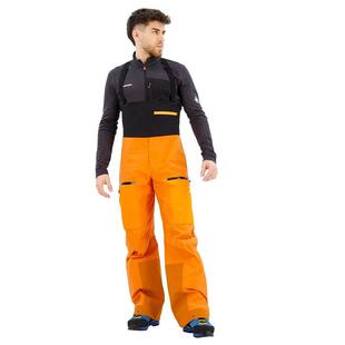 Mammut男士 橙色硬壳裤 冲锋裤 长款 防水防风保暖户外裤 代购