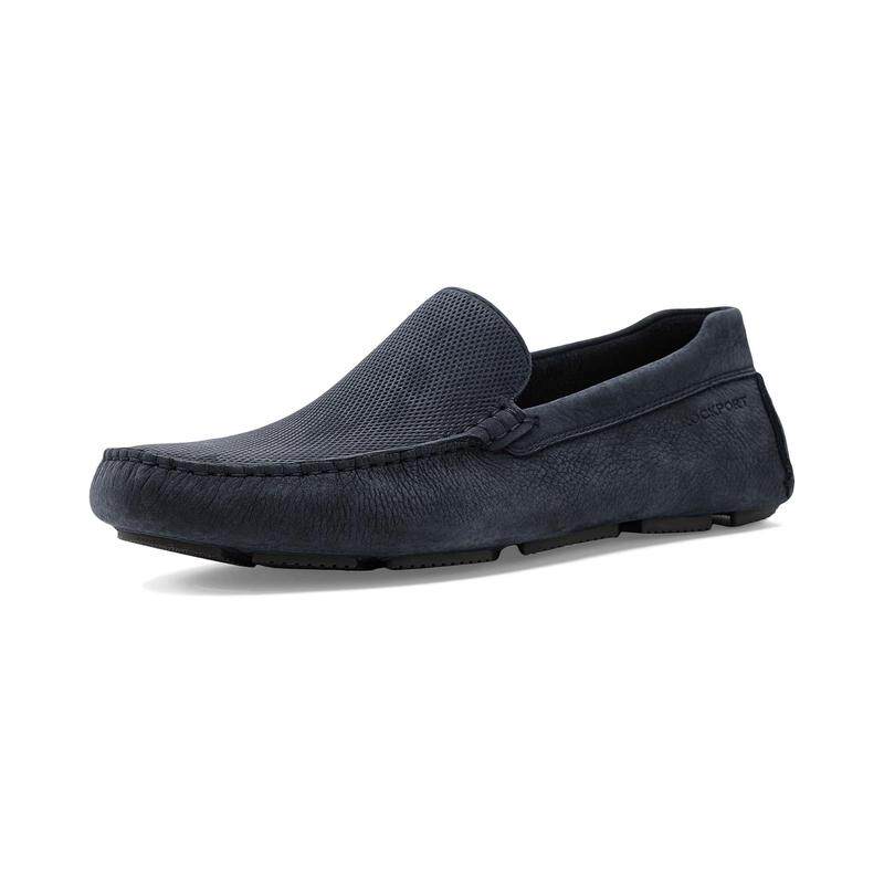 海外代购Rockport/乐步男士休闲皮鞋轻便减震舒适缓震圆头套脚