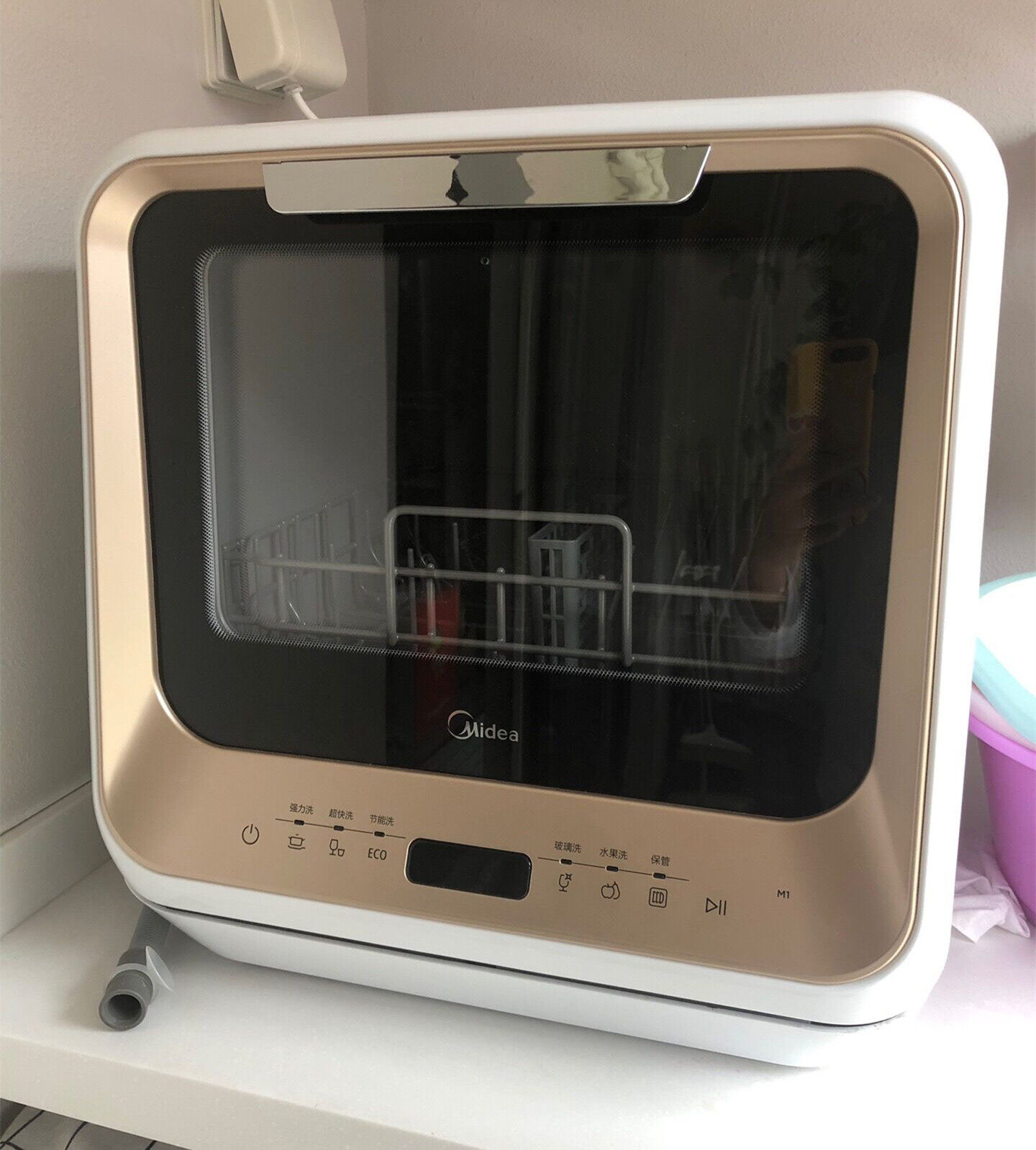 Midea/ Beauty M1 Free installation dishwasher household fully automatic Desktop Mini small-scale Freestanding Bowl cleaning machinein the Clean/food/Commercial equipment, clean/Cleaning equipment, Commercial dishwasher category - from Buy2taobao.com to provide professional Taobao agent buy service