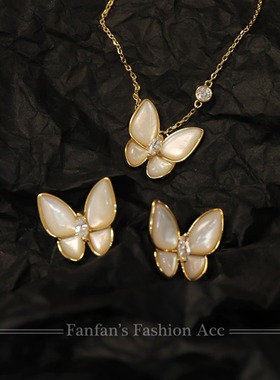 白贝母s929破茧生日礼物成蝶饰品
