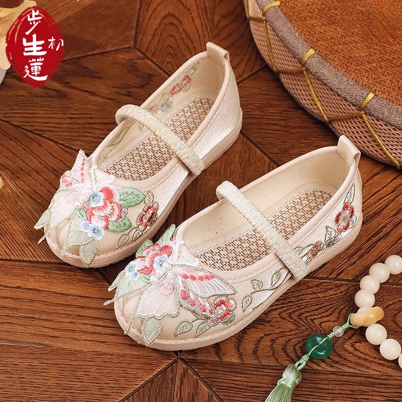 女童漢服鞋2025夏季國風涼鞋