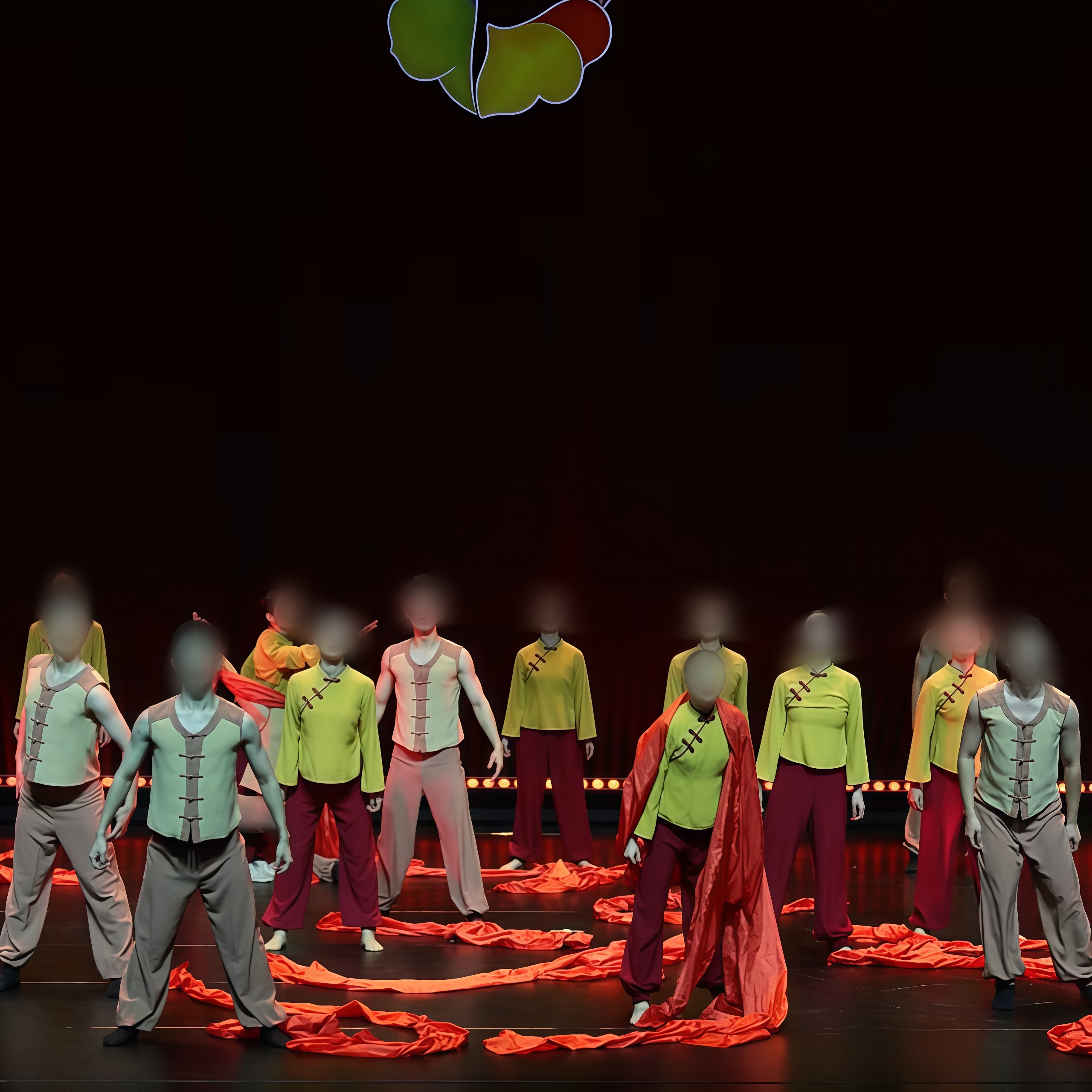 《东方红》舞蹈服秧歌服